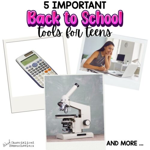5 tools that will help teens - homeschooled or otherwise - as they go back to school. back to school tools for teens
