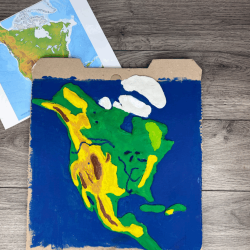 Explore North America’s biomes, climate zones, rivers, and mountains with this fun, hands-on salt dough map activity for homeschoolers.