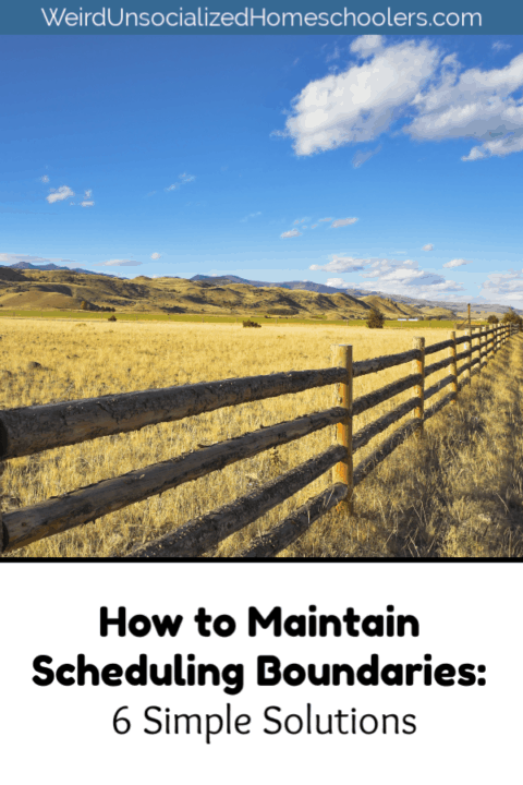 How to Maintain Scheduling Boundaries How to Maintain Scheduling Boundaries