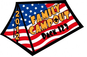 Family Campout Embroidered Patch Design Idea