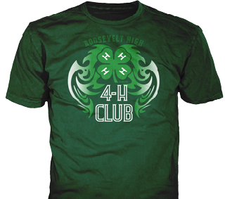 4-H Club custom t-shirt design