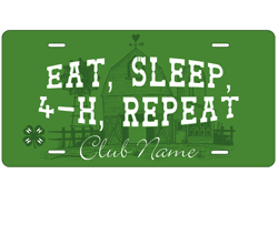 4-H club custom license plates