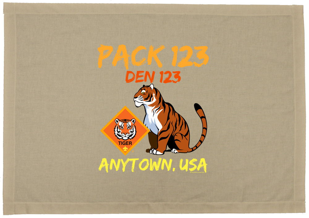 custom cub scout tiger den flag