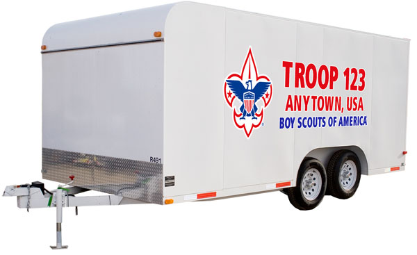 scout troop trailer graphics