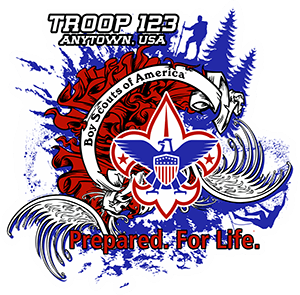 Be Prepared Scout Troop Trailer Graphic
