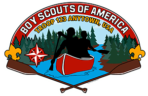 Canoe Troop Trailer Graphic