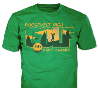 Golf Team custom t-shirt design