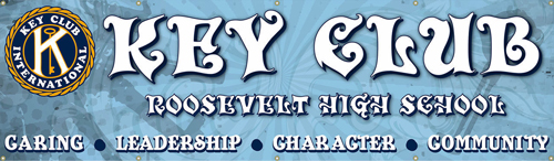 Key Club Banner Roosevelt Ghost Keys