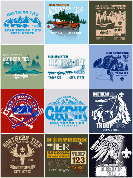 custom Scouting America Northern Tier t-shirt-designs