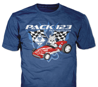 Pinewood Derby t-shirt design template