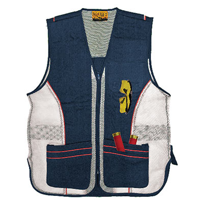 Pocketed Shooting Vest Navy Color