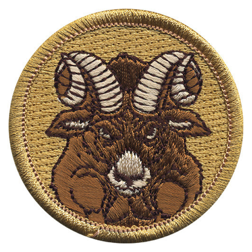 Ram Scout Patrol Patch - embroidered 2 inch round
