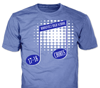 School Chorus custom t-shirt design
