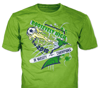 Soccer t-shirt design template