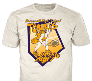 Tennis t-shirt design template