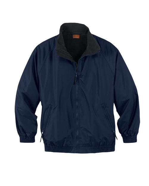 Fleece-Lined Nylon Jacket