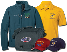 Custom Cub Scout Pack Embroidered Garments