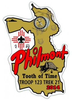 Custom Philmont trek map embroidered patch design idea PA4634