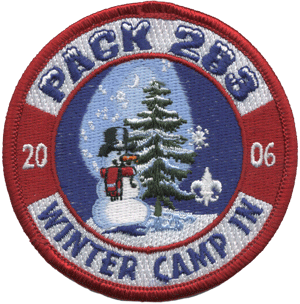 cub scout pack unit-patch-winter-camp