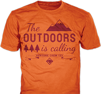 Venturing t-shirt design template
