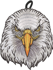 Wood Badge Eagle critter head patch