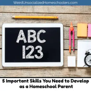 5 Important Skills You Need to Develop as A Homeschool Parent